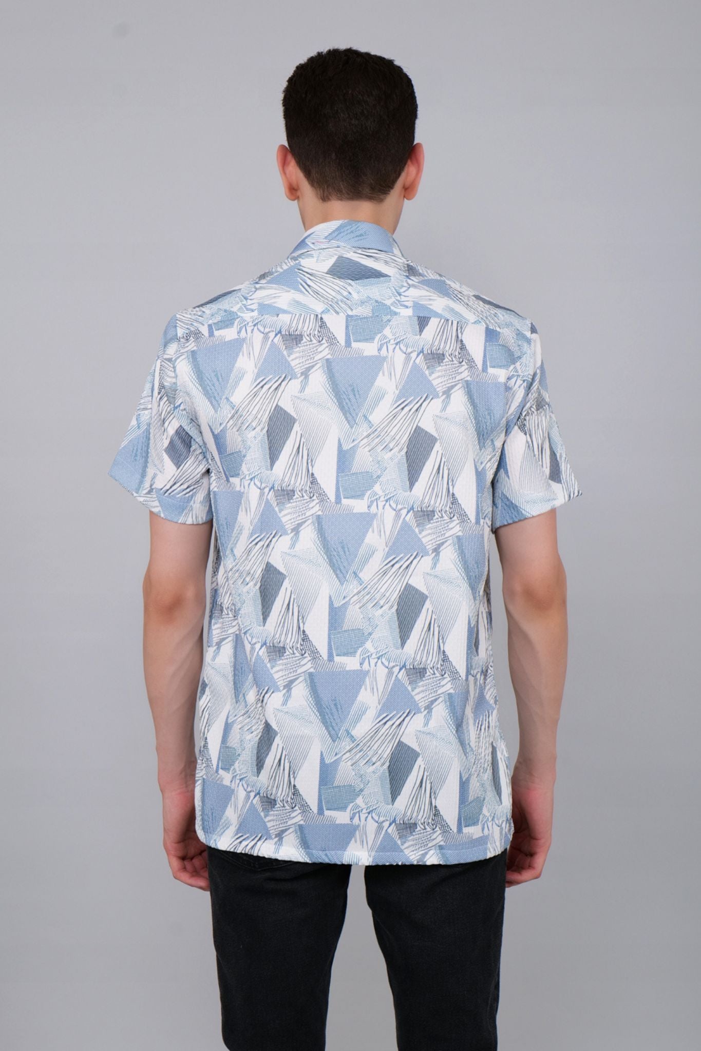 Pastel Printed Half Sleeve Shirt