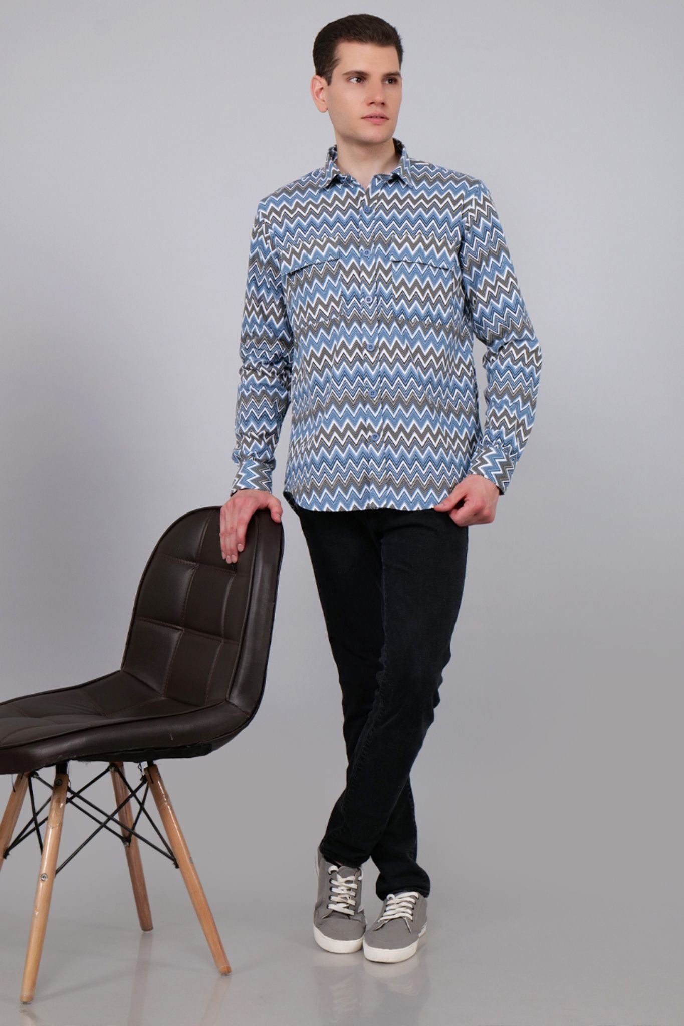 Serpetine Stripe Corduroy Shirt