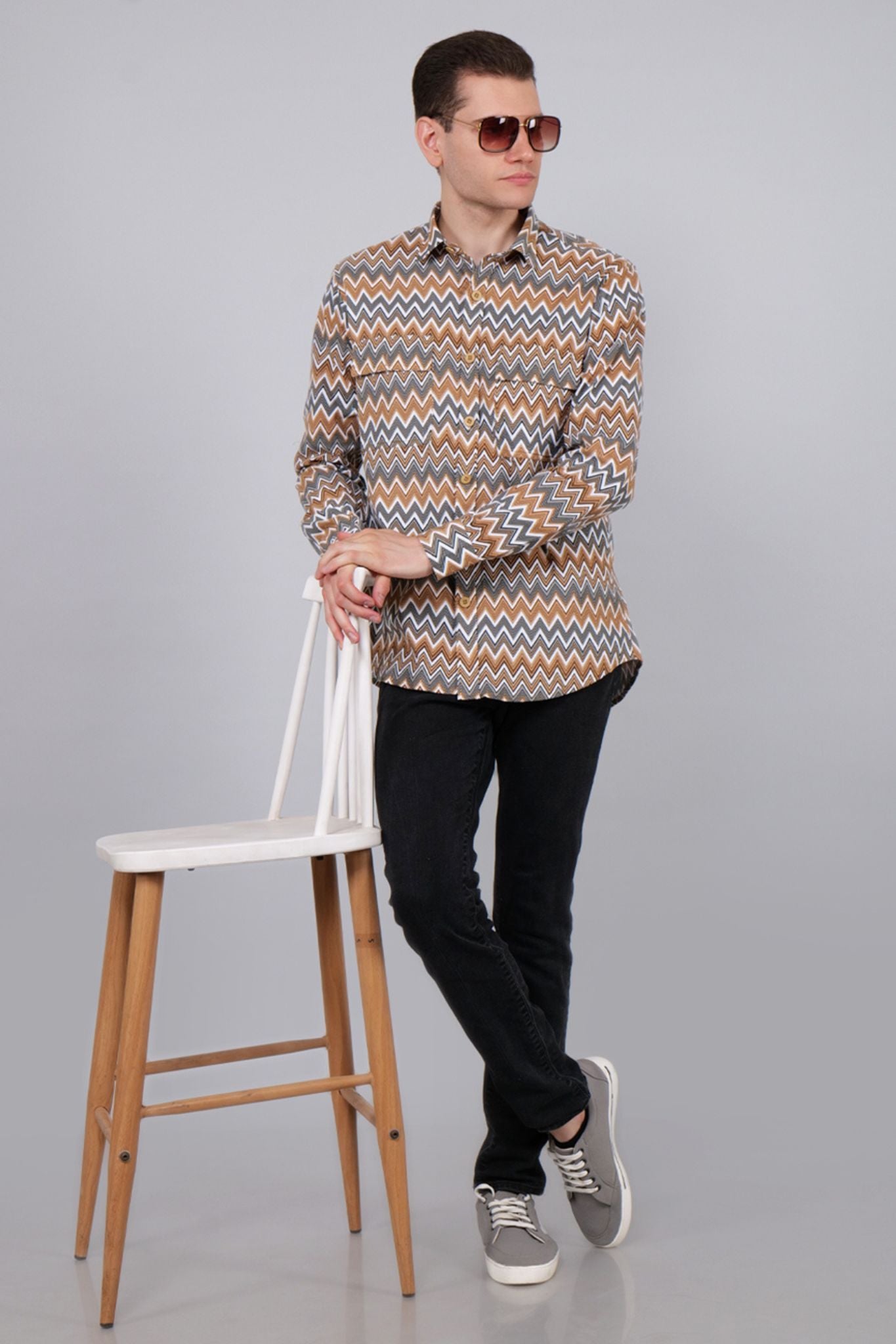 Serpetine Stripe Corduroy Shirt