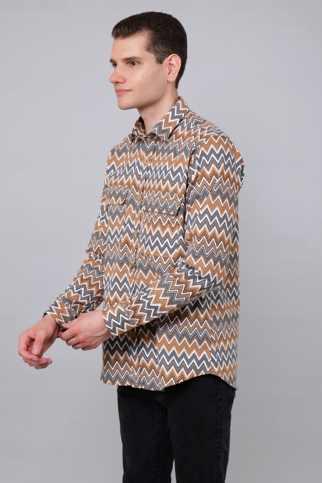 Serpetine Stripe Corduroy Shirt