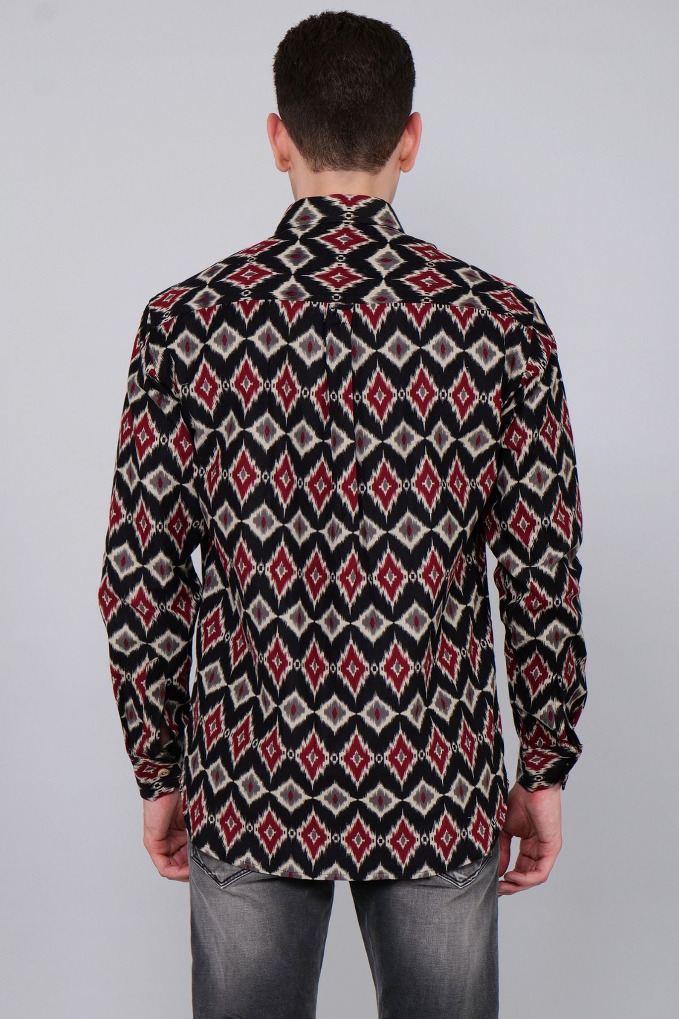 Onyx Crimson Corduroy Shirt