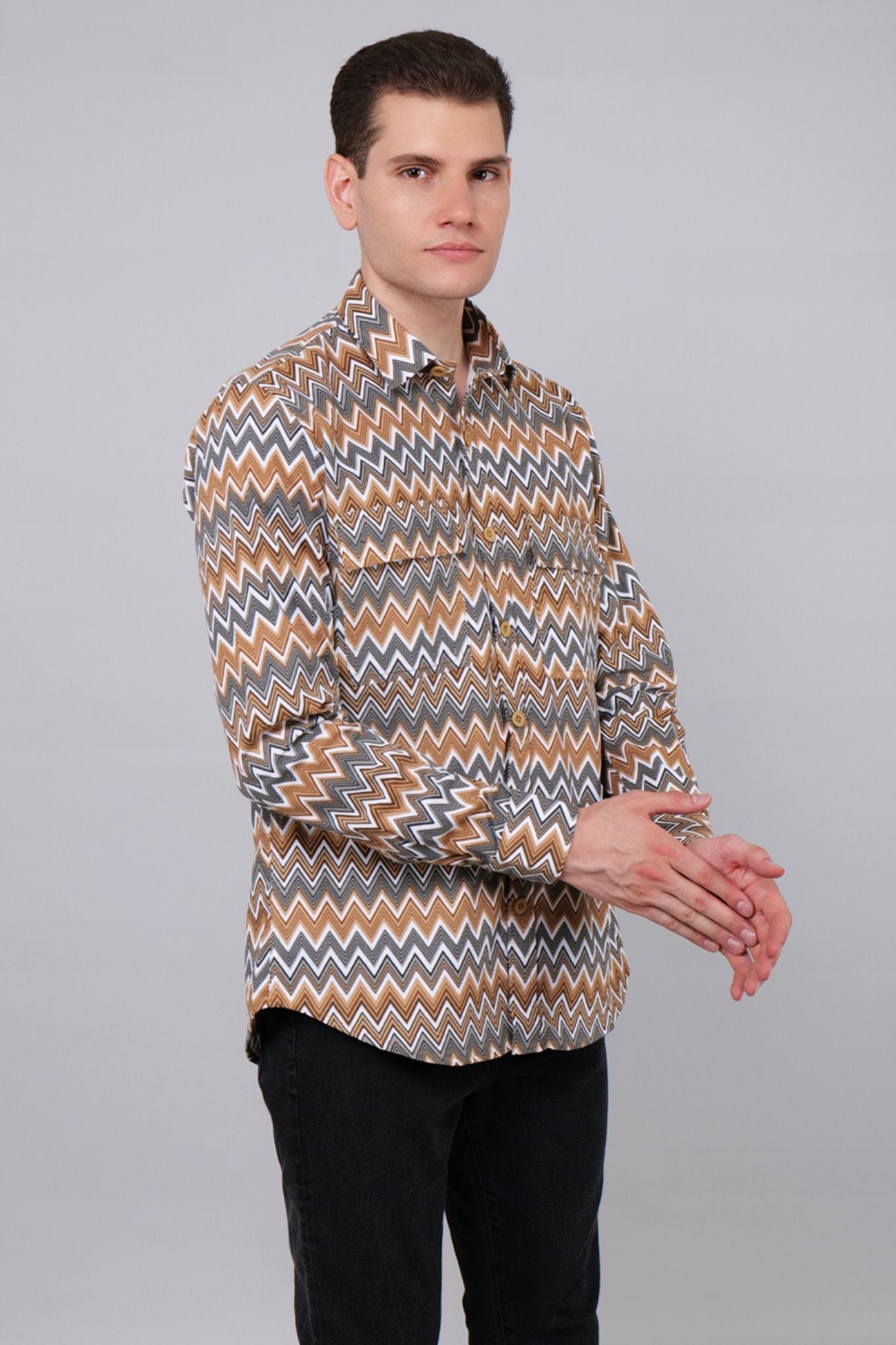 Serpetine Stripe Corduroy Shirt