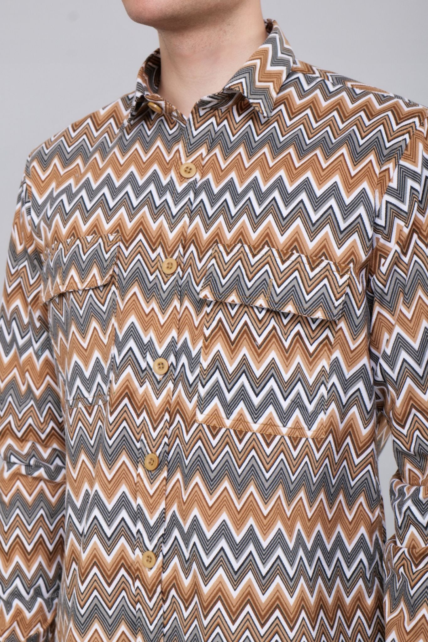 Serpetine Stripe Corduroy Shirt