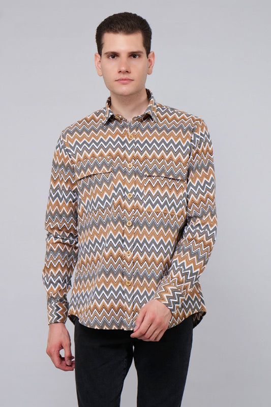 Serpetine Stripe Corduroy Shirt