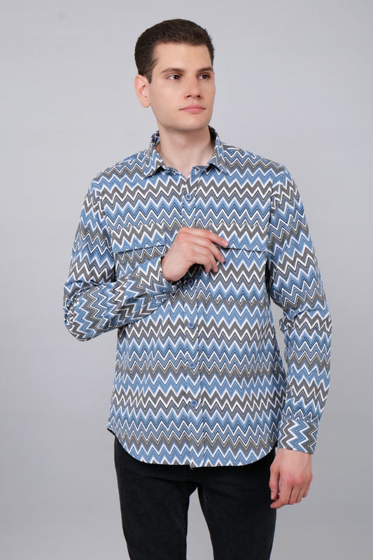 Serpetine Stripe Corduroy Shirt