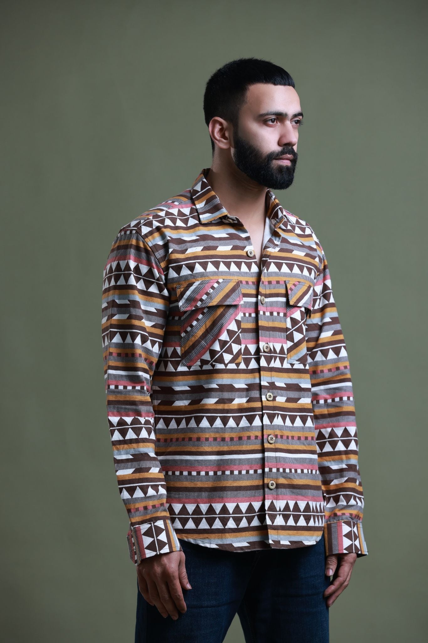 EthnoSpectrum Corduroy Shirt