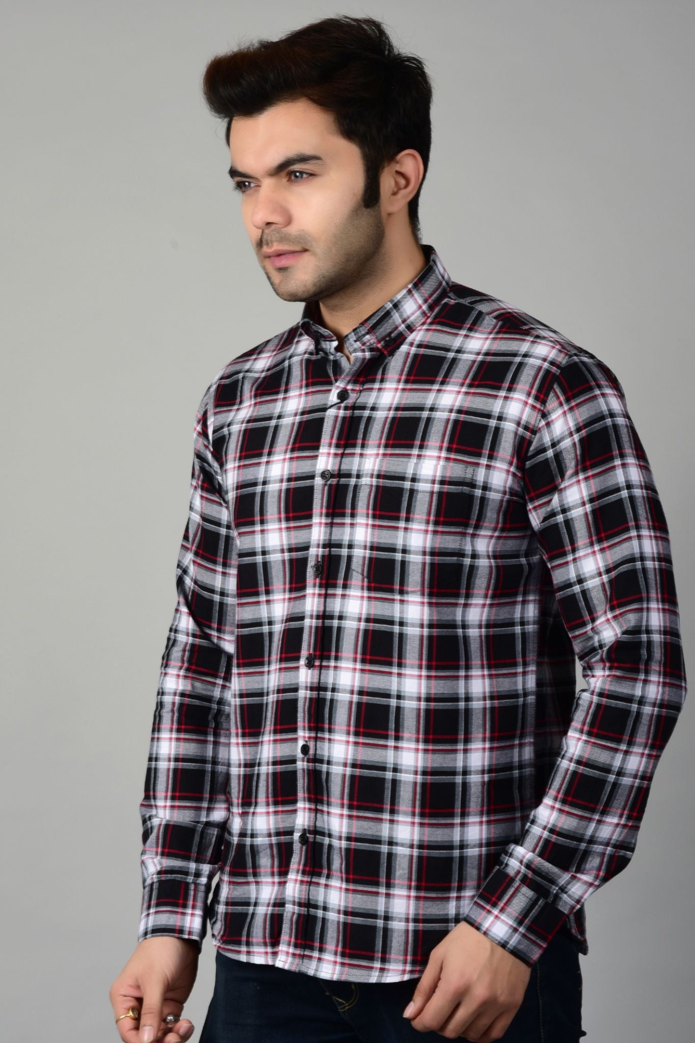 Plaid Fusion Check Shirts