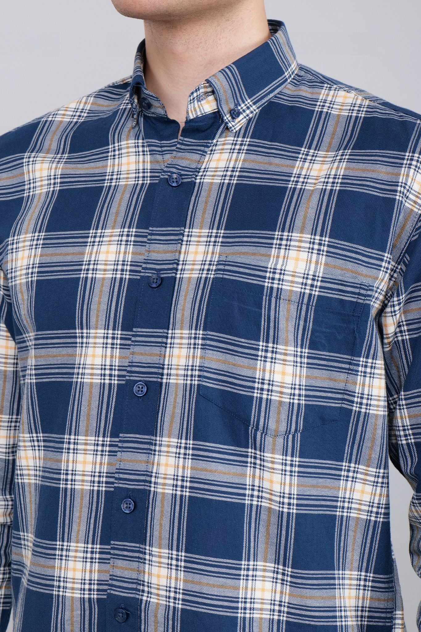 Azure Cascade Check Shirt