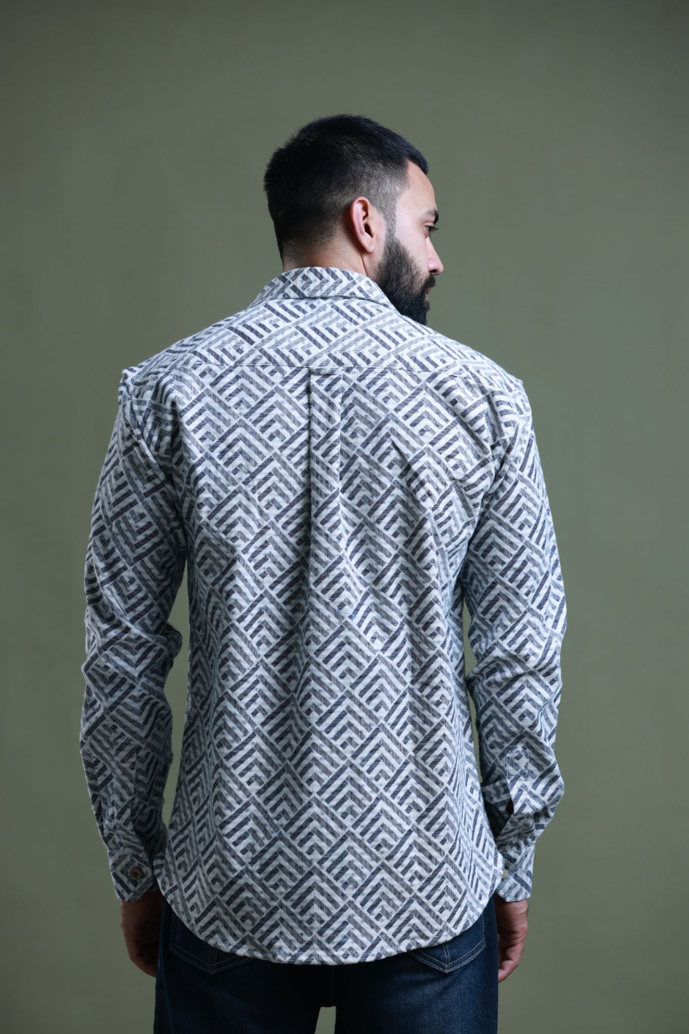 Mishor Printed Corduroy Shirt