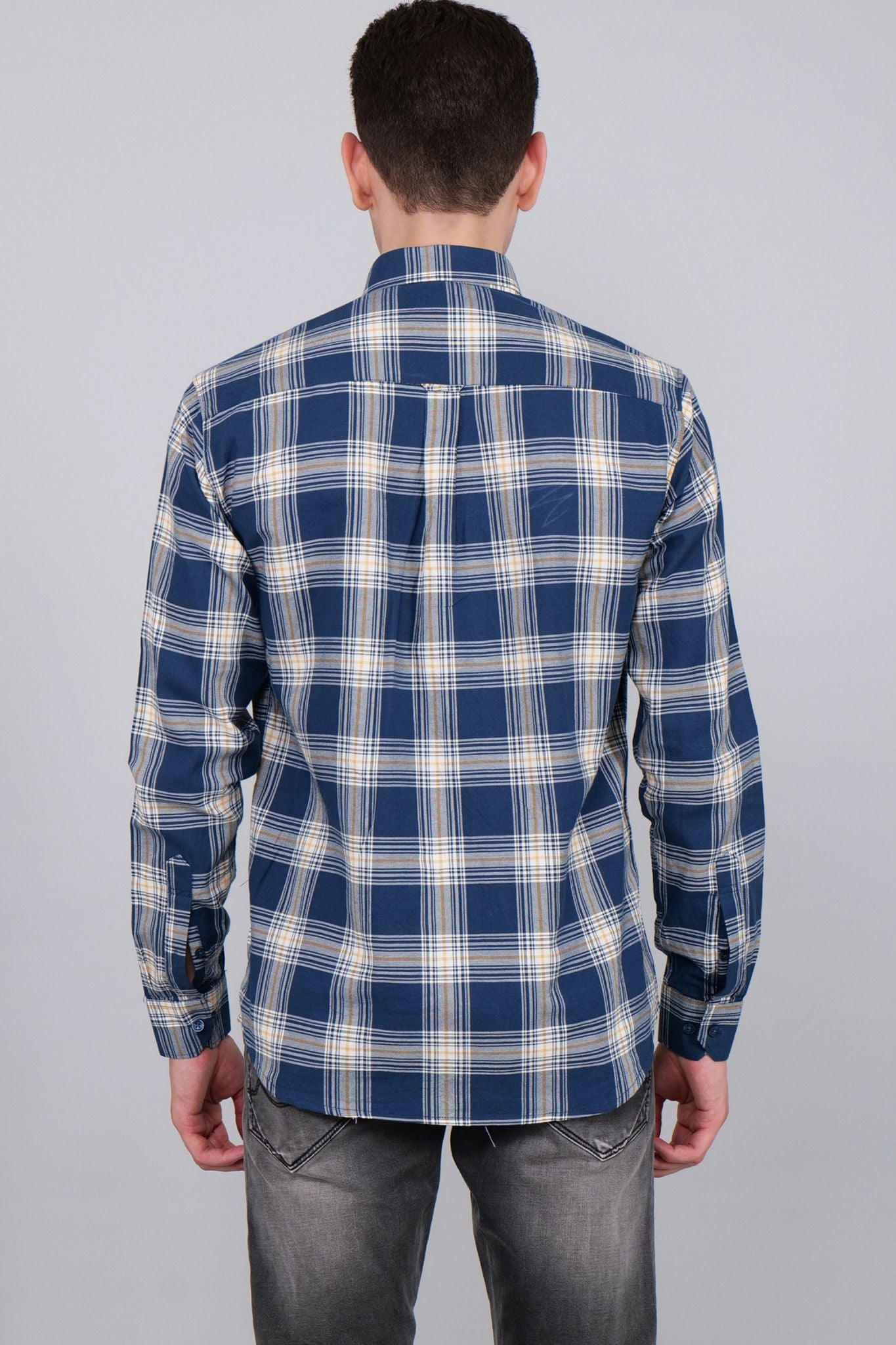 Azure Cascade Check Shirt