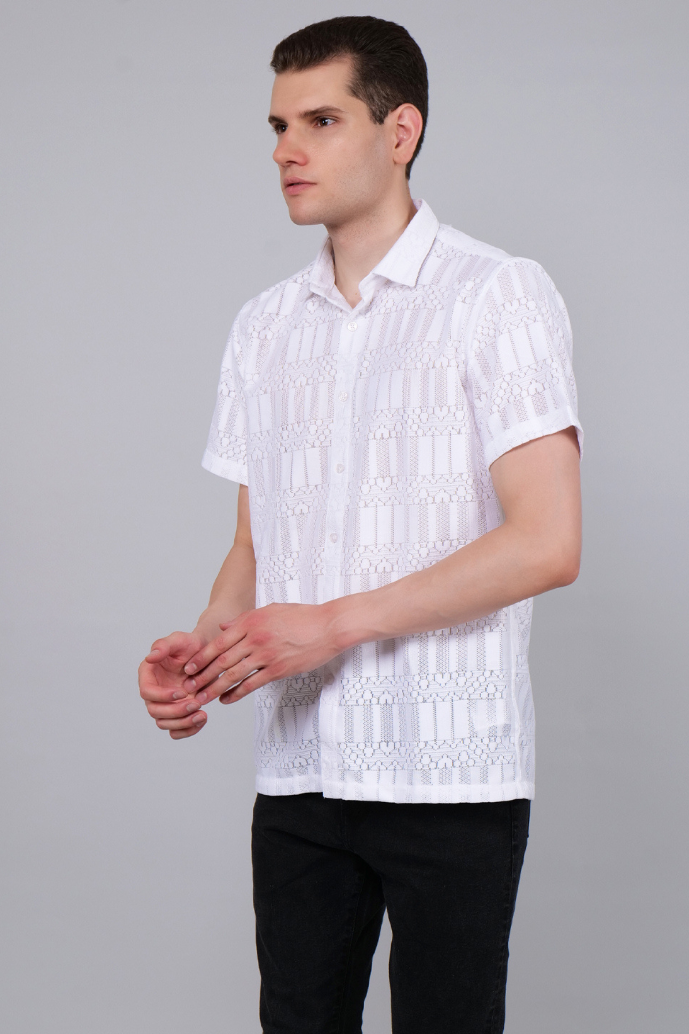 Artisan Mesh Crochet Shirt