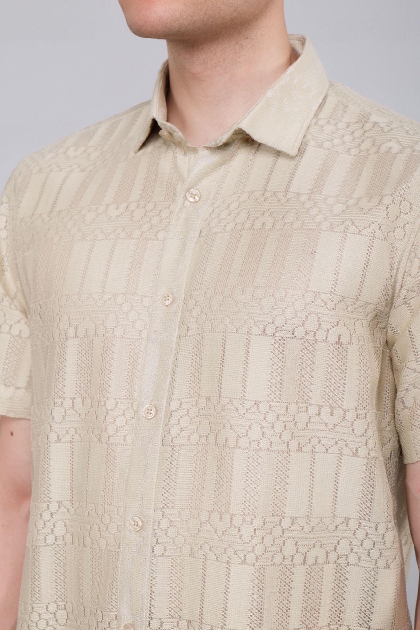 Artisan Mesh Crochet Shirt