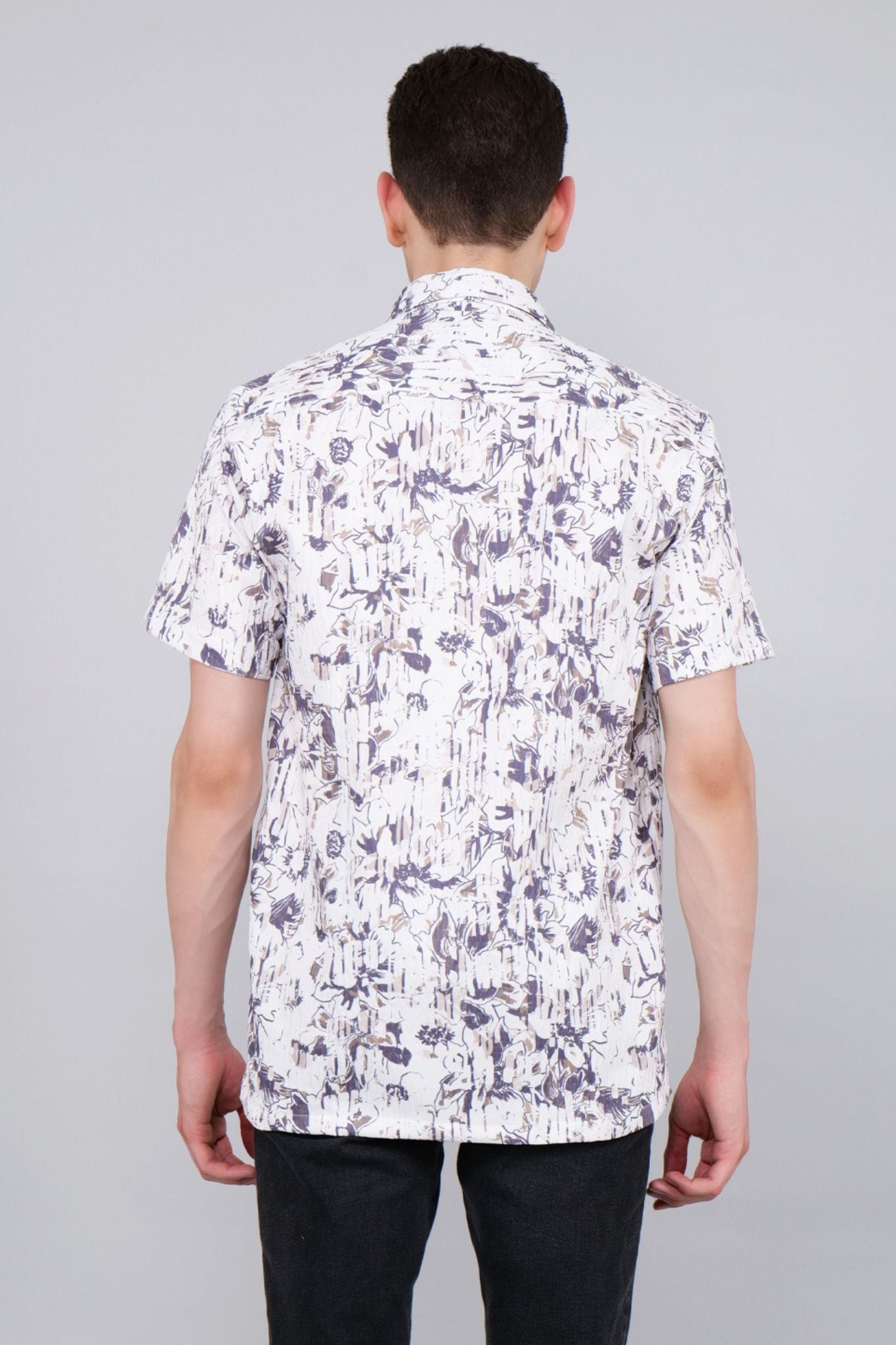 Gardenia Printed Half Sleeve Shirt