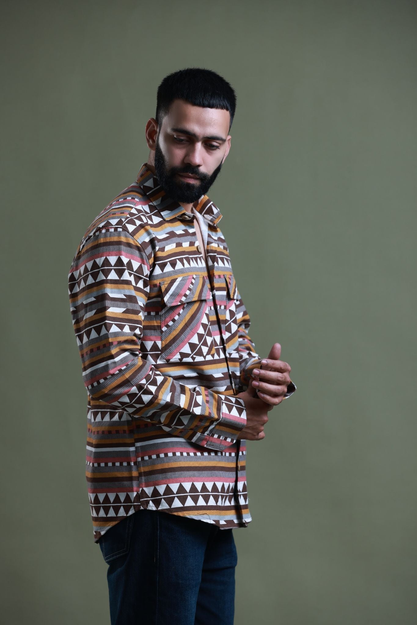 EthnoSpectrum Corduroy Shirt