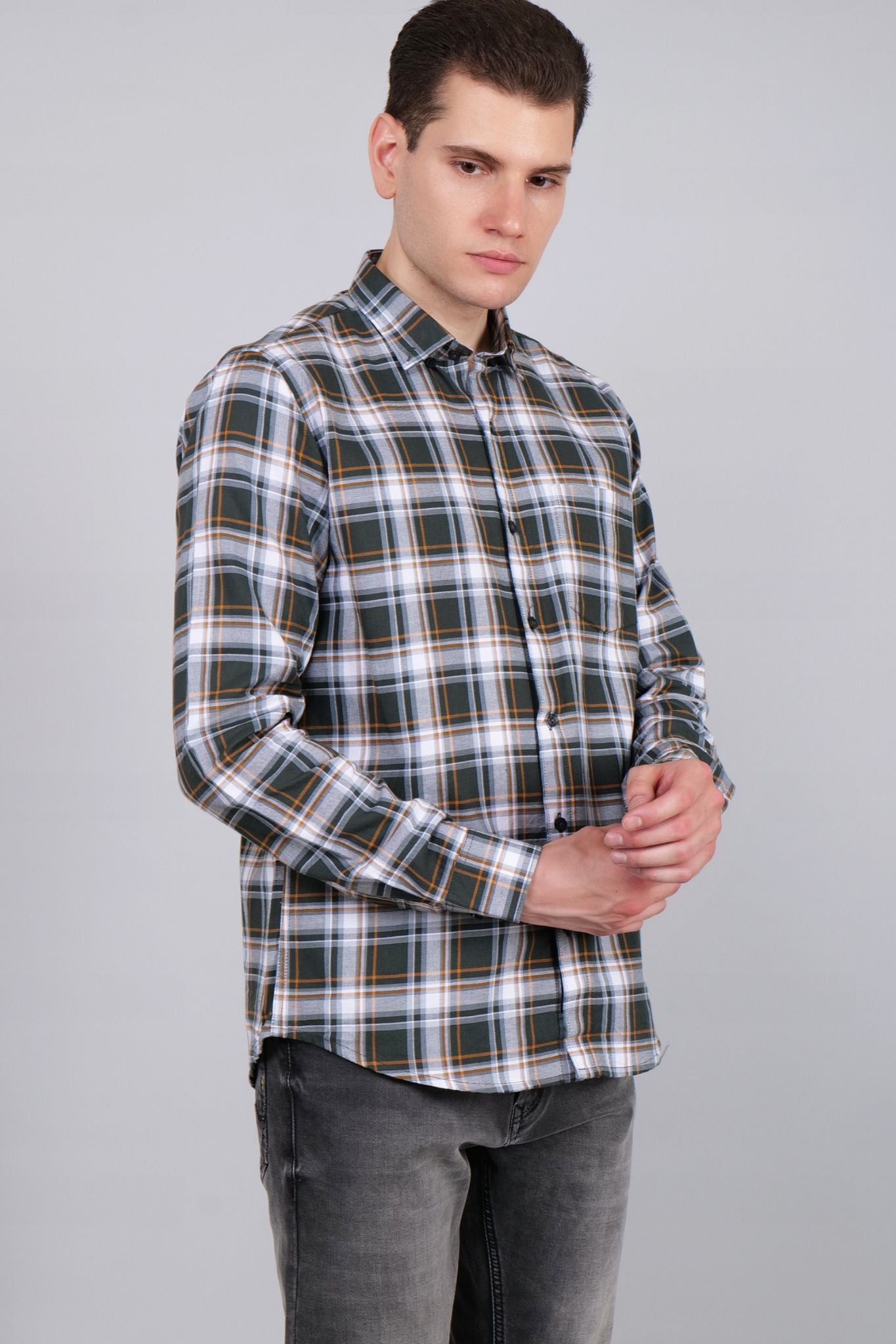 Plaid Fusion Check Shirts