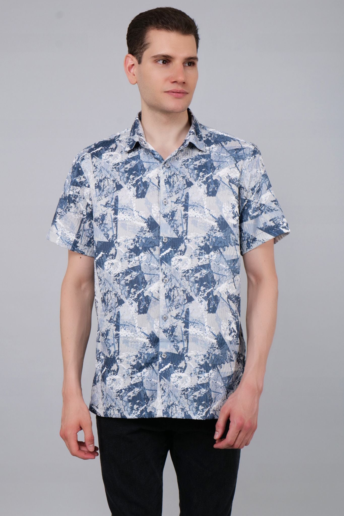 Bermuda Printed Half Sleeve Shirt